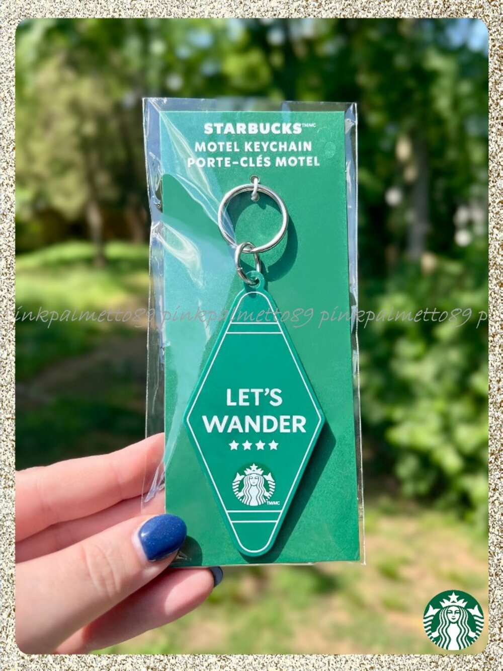 ✨🔑 NWT 2026 Starbucks Summer 'Road Trip' "Let's Wander" Retro Motel Keychain